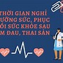 Bao Lâu Có Tiền Dưỡng Sức Sau Sinh